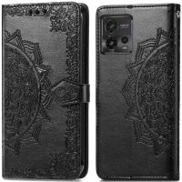 imoshion Etui de téléphone portefeuille Mandala Motorola Moto G72 - Noir