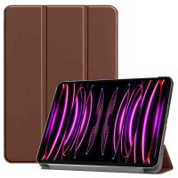 imoshion Coque tablette Trifold iPad Pro 12.9 (2022) / Pro 12.9 (2021) - Brun