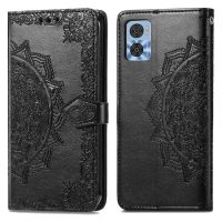 imoshion Etui de téléphone portefeuille Mandala Motorola Moto E22 - Noir