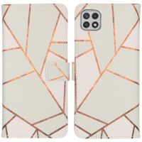 imoshion Coque silicone design Galaxy A22 (5G) - White Graphic