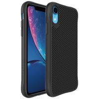 iMoshion Rugged Hybrid Carbon Case iPhone Xr - Black