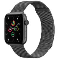 imoshion Bracelet magnétique milanais Apple Watch Series 1-9 / SE - 38/40/41 mm - Taille M - Noir