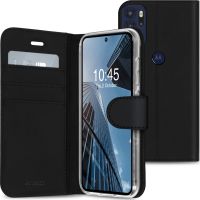 Accezz Étui de téléphone portefeuille Wallet Motorola Moto G60 - Noir