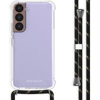 iMoshion Coque avec cordon Samsung Galaxy S22 - Noir / Dorée