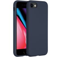 Accezz Coque Liquid Silicone iPhone SE (2022 / 2020) / 8 / 7 - Bleu