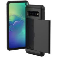 iMoshion Coque arrière avec porte-cartes Samsung Galaxy S10 - Noir