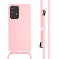 imoshion ﻿Coque en silicone avec cordon Samsung Galaxy A53 - Rose