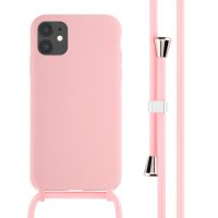 iMoshion ﻿Coque en silicone avec cordon iPhone 11 - Rose