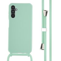 imoshion ﻿Coque en silicone avec cordon Samsung Galaxy A14 (5G/4G) - Menthe verte