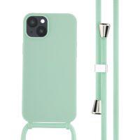 imoshion ﻿Coque en silicone avec cordon iPhone 14 Plus - Menthe verte