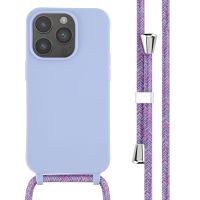 imoshion ﻿Coque en silicone avec cordon iPhone 14 Pro - Violet