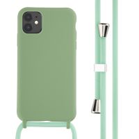 iMoshion ﻿Coque en silicone avec cordon iPhone 11 - Vert