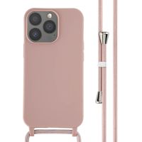 iMoshion ﻿Coque en silicone avec cordon iPhone 13 Pro - Sand Pink