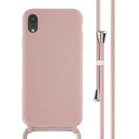 imoshion ﻿Coque en silicone avec cordon iPhone Xr - Sand Pink