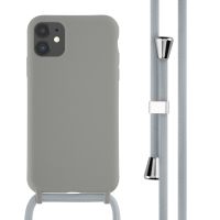 imoshion ﻿Coque en silicone avec cordon iPhone 11 - Gris clair