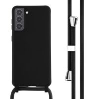 imoshion ﻿Coque en silicone avec cordon Samsung Galaxy S21 - Noir