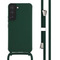 imoshion ﻿Coque en silicone avec cordon Samsung Galaxy S22 - Vert foncé