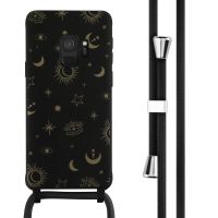 imoshion Coque design en silicone avec cordon Samsung Galaxy S9 - Sky Black