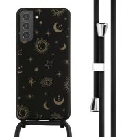 imoshion Coque design en silicone avec cordon Samsung Galaxy S21 Plus - Sky Black