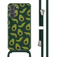 imoshion Coque design en silicone avec cordon Samsung Galaxy S21 FE - Avocado Green