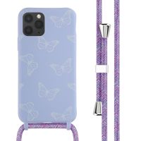 iMoshion Coque design en silicone avec cordon iPhone 11 Pro - Butterfly