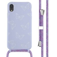 imoshion Coque design en silicone avec cordon iPhone Xr - Butterfly