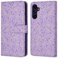 iMoshion ﻿Étui de téléphone portefeuille Design Samsung Galaxy A34 (5G) - Purple White Flowers