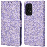 imoshion ﻿Étui de téléphone portefeuille Design Samsung Galaxy A53 - Purple White Flowers