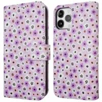 imoshion ﻿Étui de téléphone portefeuille Design iPhone 12 (Pro) - Purple Flowers