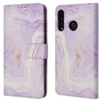 iMoshion ﻿Étui de téléphone portefeuille Design Huawei P30 Lite - Purple Marble