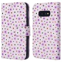 iMoshion ﻿Étui de téléphone portefeuille Design Samsung Galaxy S10e - Purple Flowers