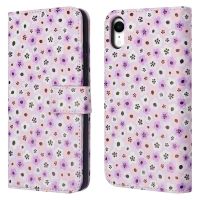 iMoshion ﻿Étui de téléphone portefeuille Design iPhone Xr - Purple Flowers