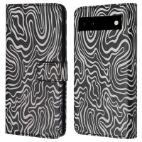 iMoshion ﻿Étui de téléphone portefeuille Design Google Pixel 6a - Black And White