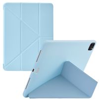 imoshion Coque tablette Origami iPad Air 11 pouces (2024) M2 / Air 5 (2022) / Air 4 (2020) / Pro 11 (2018 / 2020 / 2021 / 2022) - Bleu clair