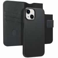 Accezz Étui de téléphone portefeuille en cuir 2-en-1 avec MagSafe iPhone 14 - Onyx Black