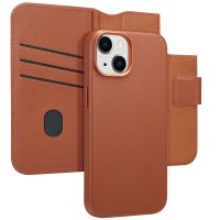 Accezz Étui de téléphone portefeuille en cuir 2-en-1 avec MagSafe iPhone 14 - Sienna Brown