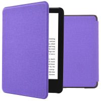 imoshion Étui de liseuse portefeuille Canvas Sleepcover Amazon Kindle (2022) 11th gen - Violet