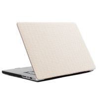 Selencia Coque tissée MacBook Air 13 pouces (2022) / Air 13 pouces (2024) M3 chip - A2681 / A3113 - Beige