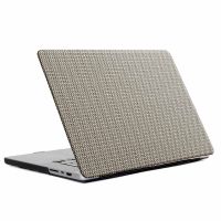 Selencia Coque tissée MacBook Air 15 pouces (2023) / Air 15 pouces (2024) M3 chip - A2941 / A3114 - Taupe