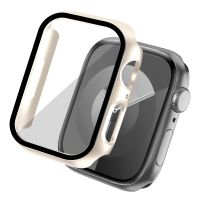 imoshion Coque rigide à couverture complète pour Apple Watch Series 7 / 8 / 9 - 45 mm - Starlight