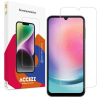 Accezz Protection d'écran en verre trempé Samsung Galaxy A25 (5G) - Transparent