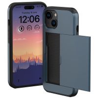 imoshion Coque arrière avec porte-cartes iPhone 15 - Bleu foncé