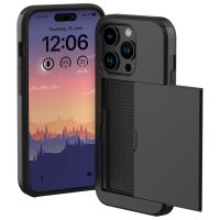 iMoshion Coque arrière avec porte-cartes iPhone 15 Pro - Noir