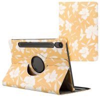 iMoshion Coque tablette Design rotatif à 360° Samsung Galaxy Tab S9 FE - Yellow Flowers