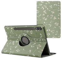 iMoshion Coque tablette Design rotatif à 360° Samsung Galaxy Tab S9 FE Plus - Green Flowers