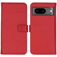 Selencia Étui de téléphone portefeuille en cuir véritable Google Pixel 8 - Rouge