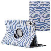 iMoshion Coque tablette Design rotatif à 360° Xiaomi Redmi Pad SE - White Blue Stripes