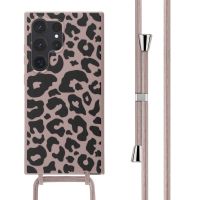 iMoshion Coque design en silicone avec cordon Samsung Galaxy S24 Ultra - Animal Pink