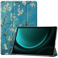 iMoshion Coque tablette Design Trifold Samsung Tab S9 FE Plus - Green Plant