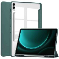 imoshion Coque tablette rigide Trifold Samsung Tab S9 FE Plus / Tab S9 Plus 12.4 pouces - Vert